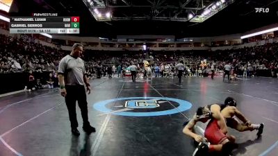 5A 133 lbs Quarterfinal - Nathaniel Lujan, Roswell vs Gabriel Serros, Volcano Vista