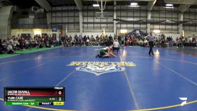 141 lbs Prelim - Jacob Duvall, Rhode Island College vs Yuri Case, Plymouth State University