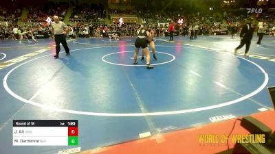 185 lbs Round Of 16 - Juliet Alt, Orchard WC vs Macey Dardenne, Neosho Wrestling