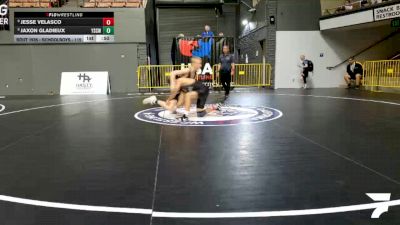 Schoolboys - 115 lbs Champ. Round 2 - Jesse Velasco vs Jaxon Gladieux, Yuba Sutter Combat Wrestling Club