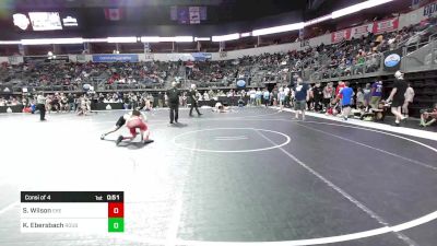 110 lbs Consi Of 4 - Sailor Wilson, East Kansas Eagles vs King Ebersbach, Rough House