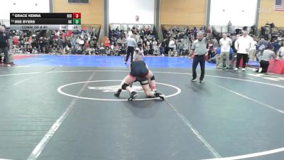 120 lbs Consi Of 8 #1 - Grace Kenna, Bedford vs Irie Byers, North Kingstown