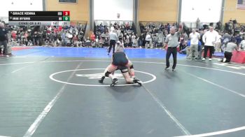 120 lbs Consi Of 8 #1 - Grace Kenna, Bedford vs Irie Byers, North Kingstown