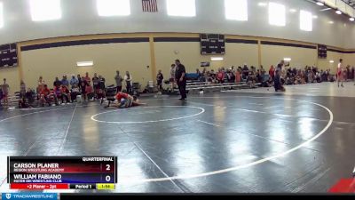 92 lbs Quarterfinal - Carson Planer, Region Wrestling Academy vs William Fabiano, Mater Dei Wrestling Club