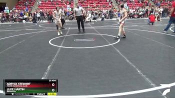 95 lbs Semifinal - Adryck Stewart, Pirate Wrestling Club vs Luke Martin, Brawlers