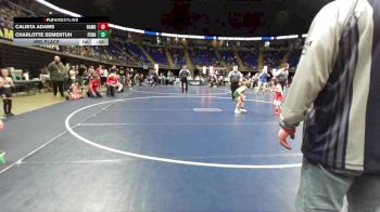 55 lbs 3rd Place - Calista Adams, Hamburg Area vs Charlotte Sementuh, Penn-Trafford