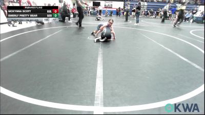 78-82 lbs Consi Of 4 - McKynna Scott, Noble Takedown Club vs Emerly Pretty Bear, Harrah