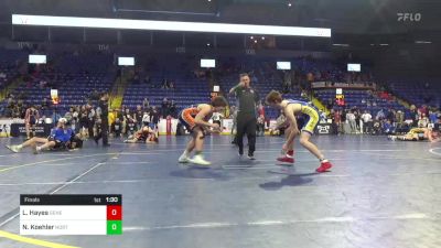 145 lbs Final - Logan Hayes, General McLane vs Nolan Koehler, Northwestern Lehigh