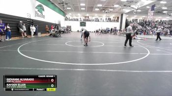 120 lbs Champ. Round 1 - Giovanni Alvarado, Park Hill South vs Kayden Eller, Flat Earth Wrestling