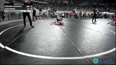 97 lbs Quarterfinal - Paisleigh Carpenter, Midwest City Bombers vs Alice Martin, Little Axe Takedown Club
