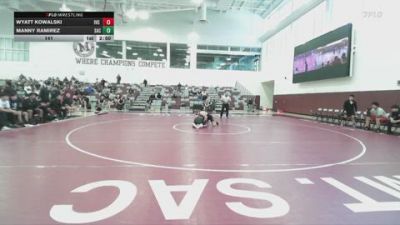 141 lbs Round 5 (6 Team) - Manny Ramirez, Santa Ana College vs Wyatt Kowalski, Imperial Valley College