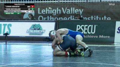 184 lbs Quarterfinal - Logan Deacetis, Bucknell vs Ross McFarland, Hofstra