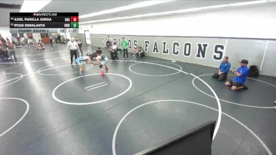 132 lbs Champ. Round 2 - Ryan Dimalanta, Rancho Bernardo Wrestling vs Axel Padilla Jorda, Unattached