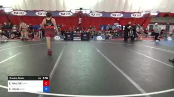 110 kg Quarterfinal - Eathan Westfall, Simmons Academy Of Wrestling vs Koy Hopke, Wisconsin