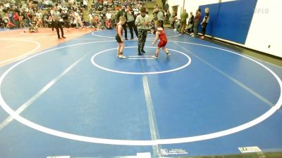 66 lbs Quarterfinal - Kase Karriman, Grove Takedown Club vs Sterling Gunn, Barnsdall Youth Wrestling