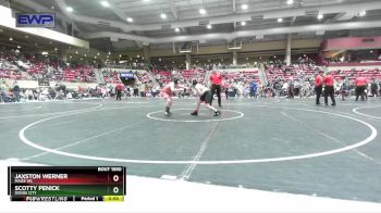 120 lbs Quarterfinal - Jaxston Werner, Maize WC vs Scotty Penick, Dodge City