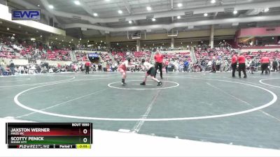 120 lbs Quarterfinal - Jaxston Werner, Maize WC vs Scotty Penick, Dodge City