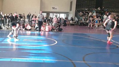 122 lbs Rr Rnd 1 - Raegan Milheim, Lady Assassins - Girls vs Annabelle Stamp, NewWhale Purple - Girls