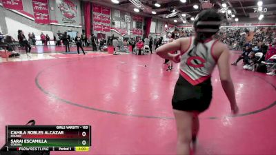 105 lbs Cons. Round 4 - Camila Robles Alcazar, Colony vs Sarai Escamilla, Corona