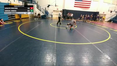 127-136 lbs Round 2 - Kylie Geis, Thermopolis Middle School vs Audrey Schultz, Powell Middle School
