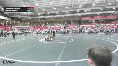 79 lbs Quarterfinal - Rhett Crowther, WTC vs Savina Burgo, Commandos