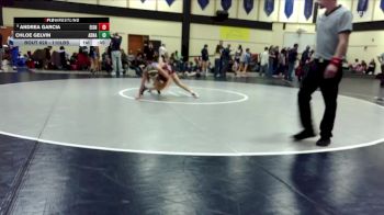 110lbs Champ. Round 3 - Andrea Garcia, Eisenhower (Girls) vs Chloe Gelvin, Adna (Girls)