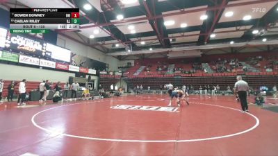 125 lbs Champ. Round 1 - Bowen Downey, Northern Iowa vs Caelan Riley, Illinois