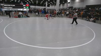 100 lbs Cons. Quarters - Knox Ayala, Sebolt Wrestling Academy vs Braxton Plunk, Threestyle Wrestling Of Oklahoma