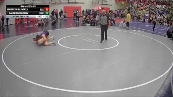 140 lbs Semifinal - Madelyn Russell, Dallas vs Saige McCleery, Sumner
