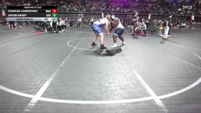 275 lbs Semifinal - Charles Cannizzaro, Woodridge vs Jaydin Handy, Asbury Park MS