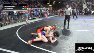 120 lbs Quarterfinal - Kaden Ross, Piper vs Brady Woofter, Colby Kids