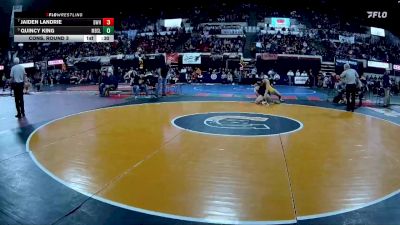 AA - 190 lbs Cons. Round 3 - Jaiden Landrie, Billings West vs Quincy King, Missoula Big Sky / Loyola Sacred Heart