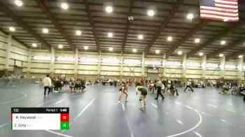 132 lbs Quarterfinal - Regan Heywood, Wasatch Wrestling Club vs Zoe Ortiz, Bonneville Wrestling Club