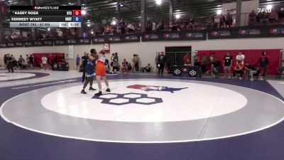 87 kg Quarters - Kasey Ross, Burg Training Center vs Kennedy Wyatt, Knights RTC