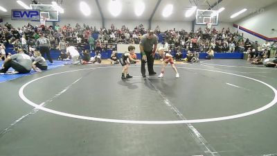 40 lbs Quarterfinal - Koen Goodin, Cowboy Wrestling Club vs Colt Keys, Tahlequah Wrestling Club