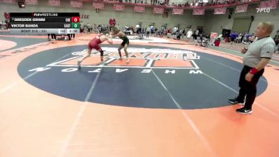 141 lbs Quarterfinal - Viktor Banda, Castleton vs Dresden Grimm, Coe