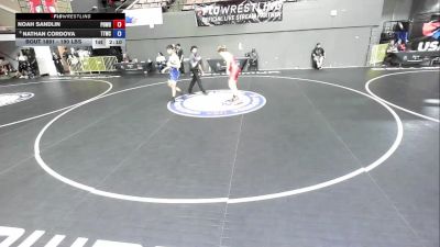 190 lbs Champ. Round 1 - Noah Sandlin, Poway Wrestling vs Nathan Cordova, Tulare Titans Wrestling Club