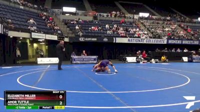 130 lbs Cons. Round 2 - Elizabeth Miller, Colorado Mesa University vs Amor Tuttle, Wisconsin Stevens Point