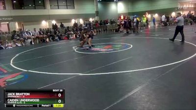 106 lbs Round 4 (16 Team) - Caiden Underwood, Warrior Elite vs Jack Bratton, Springboro 1