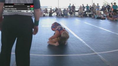 High School Boys 140 lbs Round 3 (10 Team) - Levi Wood, Mountaineer Wrecking Crew vs Grady Phelps, Precision Wrestling Academy
