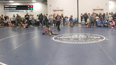 60 lbs Round Of 32 - Henry Fischer, OH vs Elijah Flores, TX