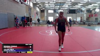 117 lbs Round 5 - Keanna Conrad, East Idaho Elite vs Lillian Mele, Fighting Squirrels WC