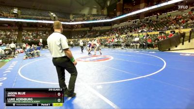 215 Class 2 lbs Champ. Round 1 - Luke Hornburg, Westminster Christian Academy vs Jason Blue, Benton