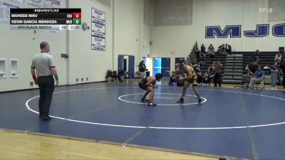 133 lbs 9th Place Match - Moheeb Niru, Chabot College vs Kevin Garcia Mendoza, Modesto College