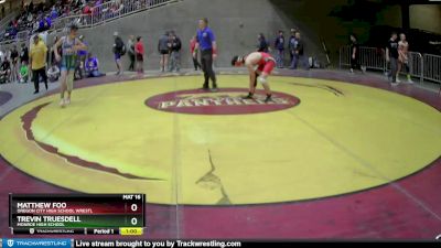 132 lbs Cons. Round 1 - Matthew Foo, Oregon City High School Wrestl vs Trevin Truesdell, Monroe High School