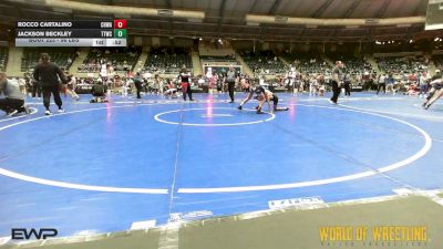96 lbs Consolation - Rocco Cartalino, Choose Hard Wrestling Academy vs Jackson Beckley, Team Tulsa Wrestling Club