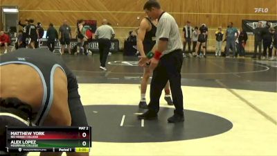 165 lbs Quarterfinal - Matthew York, Rio Hondo College vs Alex Lopez, Moorpark College