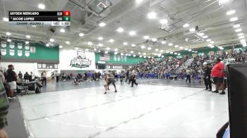132 lbs Champ. Round 2 - Jayden Mercado, Glendora vs Jacob Lopez, Pacifica/Oxnard