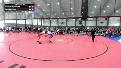 Junior Boys FS - 157 lbs Cons. Round 2 - Colin Mcgiverin, WA vs Gavin Meraw, CA