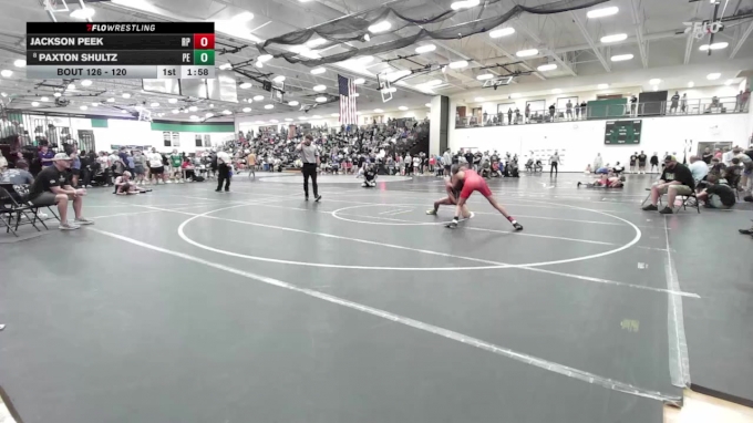120 Lbs Champ Round 2 Jackson Peek Ray Pec Vs Paxton Shultz